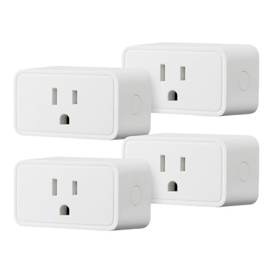 Imagem de Smart Plug Amazon Basics - Tomada Wi-Fi (2,4 GHz) - Pacote com 4 Unidades