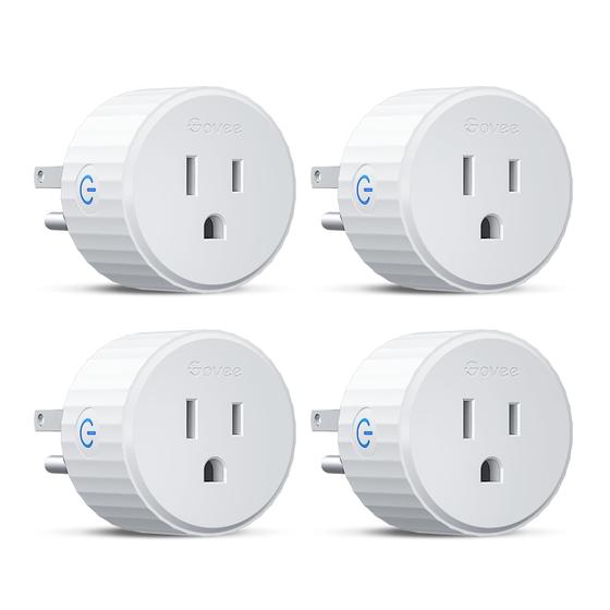 Imagem de Smart Plug Govee WiFi 4 Unidades - Compatível com Alexa e Google Assistant