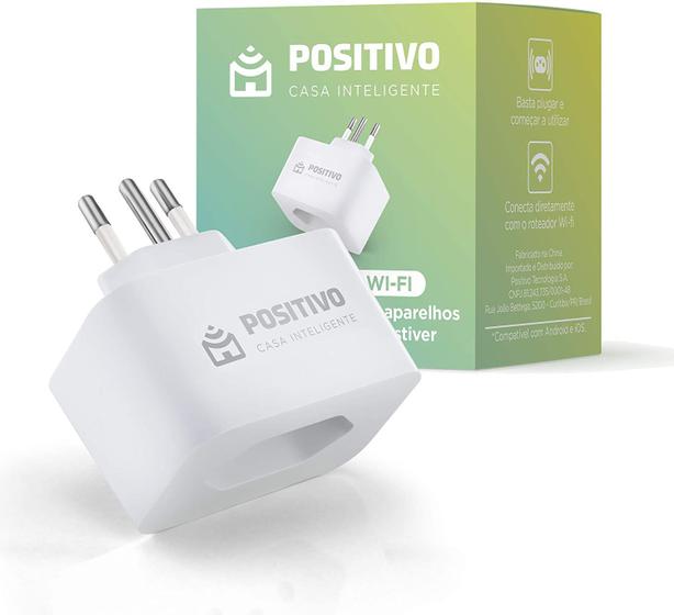 Imagem de Smart Plug Wi-Fi Positivo Casa Inteligente - Branco