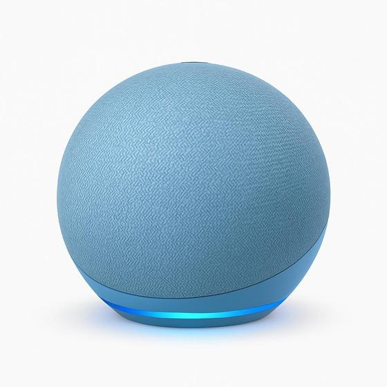 Imagem de Smart Speaker Echo 5ª Geração Azul - Assistente Virtual Alexa, Som Potente e Design Moderno