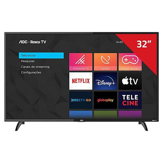 Imagem de Smart TV 32 HD AOC 32S5135/78G 60Hz Dolby Digital Audio