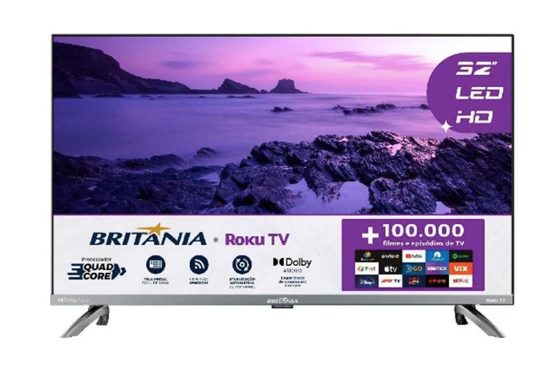 Imagem de Smart Tv 32” Hd Britânia Quadcore - Britania