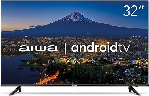 Imagem de Smart TV 32” HD HDR10 AIWA AWS-TV-32-BL-02-A  Android