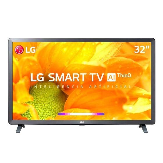 Imagem de Smart TV 32" LED LG 32LM625BPSB HD com Wi-Fi, 2 USB, 3 HDMI, ThinQ AI, Bluetooth, WebOS 4.5, HDR Ativo e 60Hz