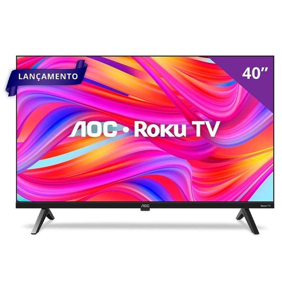 Smart Tv 40 Aoc Led Full Hd Roku Tv Conversor Digital Menor preço em Smart Tv 40 Aoc Led Full Hd Roku Tv Conversor Digital