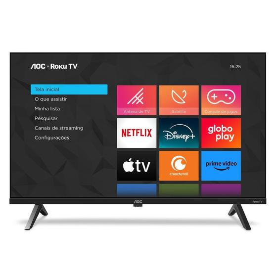 Smart TV 40 AOC Roku Dled HD 40S5045/78 Menor preço em Smart TV 40 AOC Roku Dled HD 40S5045/78