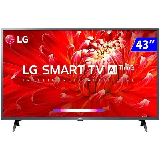 Imagem de Smart TV 43" LG Full HD 43LM6370 WiFi, Bluetooth, HDR, ThinQAI compatível com Inteligência Artificia