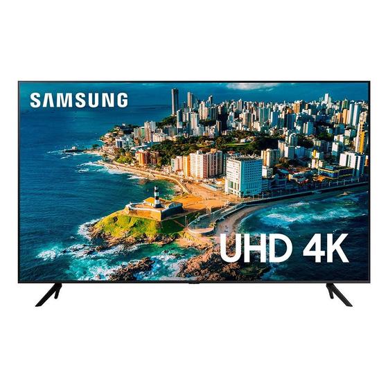 Imagem de Smart TV 43 Polegadas Samsung UHD 4K, 3 HDMI, 1 USB, Bluetooth, Wi-Fi, Gaming Hub, Tela sem limites, Alexa built in - UN43CU7700GXZD