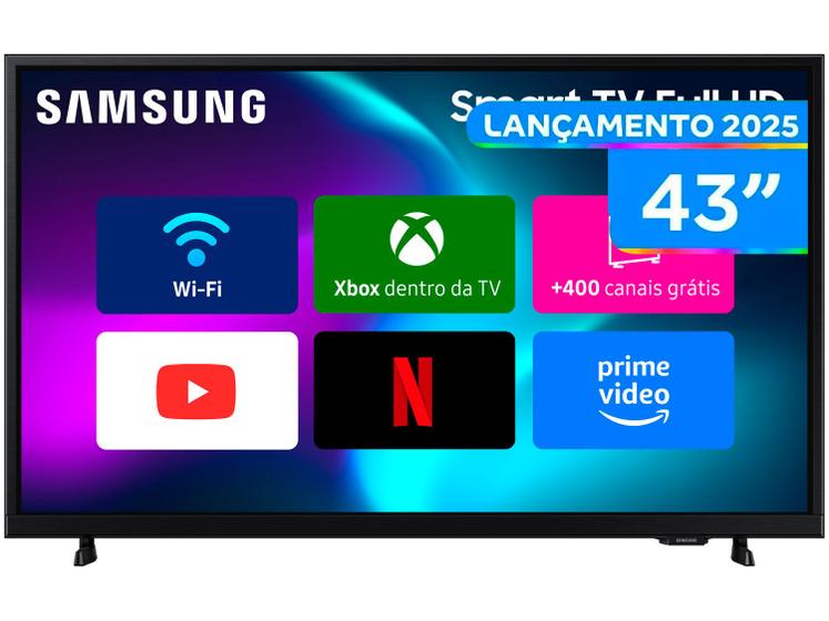 Smart TV 43" Samsung Full HD 43F6000F Tizen Hyper Real 2 HDMI Imagem de Smart TV 43" Samsung Full HD 43F6000F Tizen Hyper Real 2 HDMI