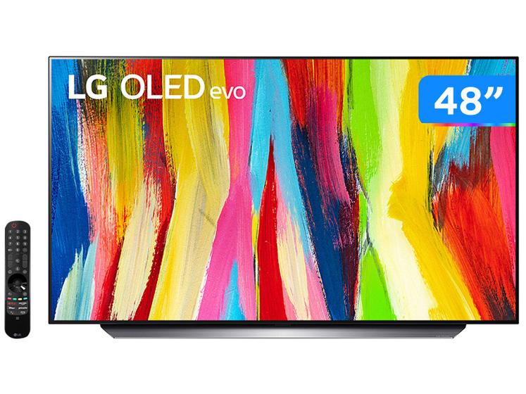 Smart TV 48” 4K OLED LG ThinQ OLED48C2PSA 120Hz - Wi-Fi Bluetooth Alexa ...