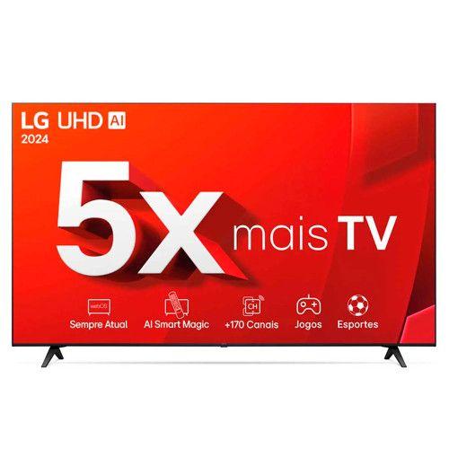 Imagem de Smart TV 4K 65  LG UHD 65UT8050 Processador A5 Ger7 AI Alexa/Chromecast integrado webOS 24 Controle Smart Magic