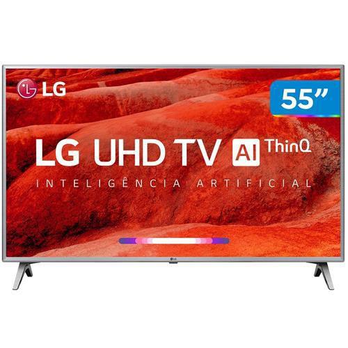 Imagem de Smart TV 4K LED 55” LG Wi-Fi HDR, Inteligência Artificial, Conversor Digital, 4 HDMI - 55UM7520PSB