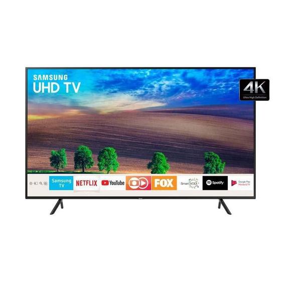 Imagem de Smart TV 4K Samsung 65” RU7100, UHD, 3 HDMI, 2 USB, Wi-Fi Integrado