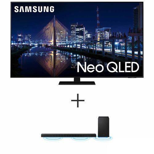 Imagem de Smart TV 4K Samsung Neo QLED 65" Alexa Built in - QN65QN85AAGXZD + Soundbar Samsung com 3.1.2 Canais, 360W - HW-Q600A/ZD