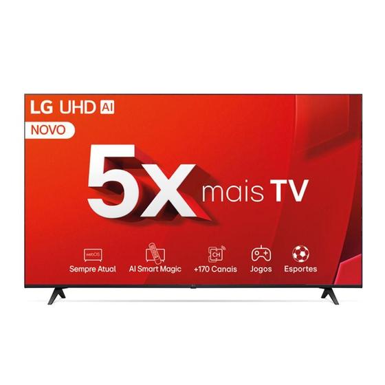 Imagem de Smart TV 4K UHD 86" LG 86UT8050PSA Wi-Fi Inteligência Artificial 3 HDMI 2USB
