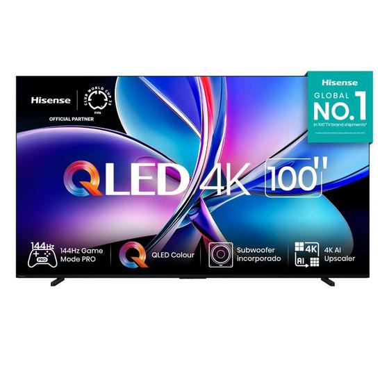 Smart TV 4K UHD Hisense 100 Qled Vidaa 100Q7QG - HISENSE GORENJE<br>