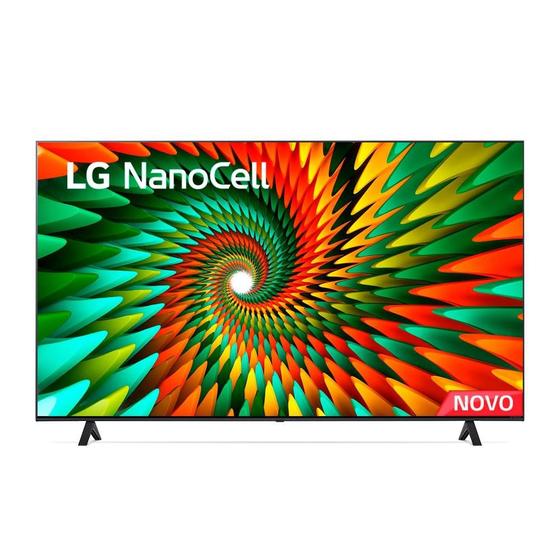 Imagem de Smart TV 50 Polegadas LG 4K NanoCell, 3 HDMI, 2 USB, Bluetooth, ThinQ AI, Alexa, Google Assistente - 50NANO77SRA