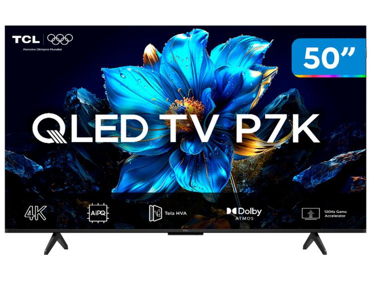 Smart TV 50" TCL 4K UHD QLED 50P7K Google TV AiPQ Google...