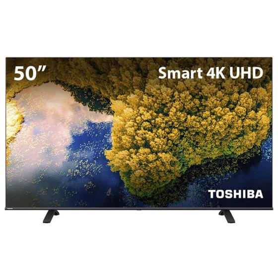 Smart TV 50" Toshiba DLED UHD 4K Sistema Vidaa com Voice Dolby Atmos Wi fi TB012M Menor preço em Smart TV 50" Toshiba DLED UHD 4K Sistema Vidaa com Voice Dolby Atmos Wi fi TB012M