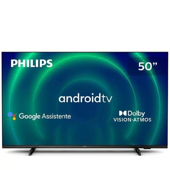 Imagem de Smart TV 50" UHD 4K Philips 50PUG7406 Android TV HDR10+ 4HDMI 2 USB