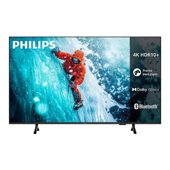 Smart tv 50p dled philips 50pug7300 4k uhd hdr10+ hdmi usb