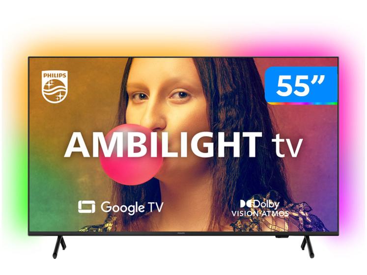 Smart TV 55” 4K D-LED Philips 55PUG7908/78 Menor preço em Smart TV 55” 4K D-LED Philips 55PUG7908/78