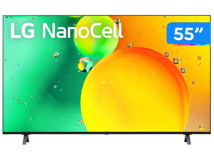 Imagem de Smart TV 55” 4K NanoCell LG AI Processor 55NANO75 