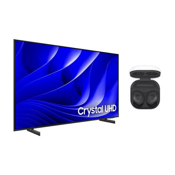 Smart TV 55" Crystal UHD 4K 55DU8000 2024 + Galaxy Buds FE Menor preço em Smart TV 55" Crystal UHD 4K 55DU8000 2024 + Galaxy Buds FE