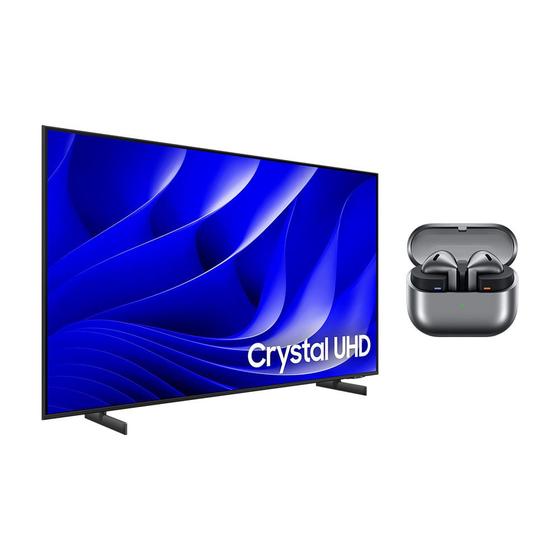 Smart TV 55" Crystal UHD 4K 55DU8000 2024 + Galaxy Buds3 Menor preço em Smart TV 55" Crystal UHD 4K 55DU8000 2024 + Galaxy Buds3