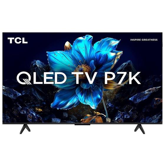 Smart TV 55" TCL 55P7K QLED 4K UHD Google TV com Wi-Fi Dual Band e ...