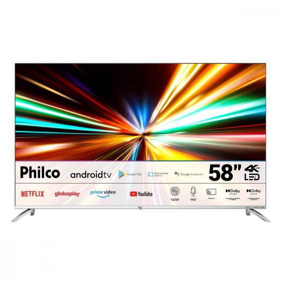 Tv 58" Led Philco 4k - Ultra Hd Smart - Ptv58g7pagcsbl
