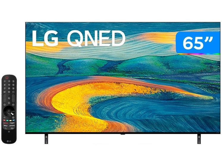 Smart TV 65” 4K UHD QNED LG 65QNED7SSQA - AI Processor Wi-Fi Bluetooth Alexa HDMI USB Imagem de Smart TV 65” 4K UHD QNED LG 65QNED7SSQA