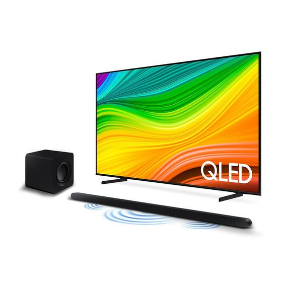 Imagem de Smart TV 65" QLED 4K 65Q60D 2024 + Soundbar HW-S800D