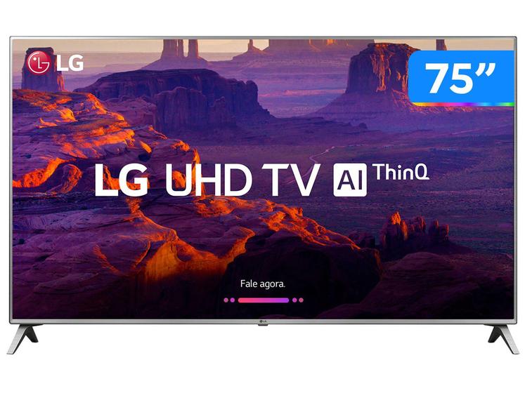 Imagem de Smart TV 75” 4K LED LG 75UK6520 Wi-Fi HDR