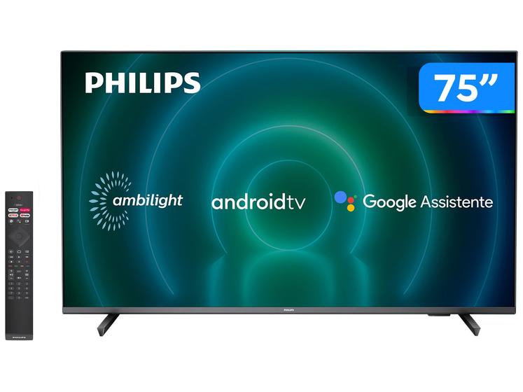 Tv 75" Led Philips 4k - Ultra Hd Smart - 75pug7906/78