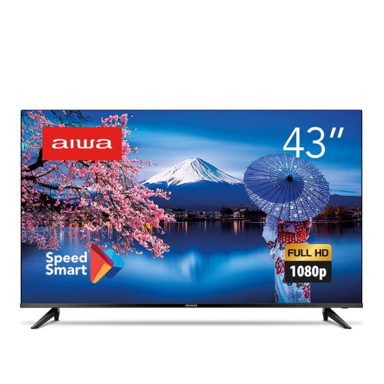 Imagem de Smart TV Aiwa 43” Full HD, Borda Ultrafina, HDR10, Dolby Áudio - AWS-TV-43-BL-01