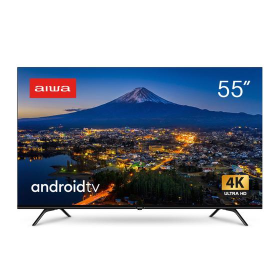 Imagem de Smart TV Aiwa 55” Android, 4K, Borda Ultrafina, Dolby Vision & Atmos - AWS-TV-55-BL-01-A