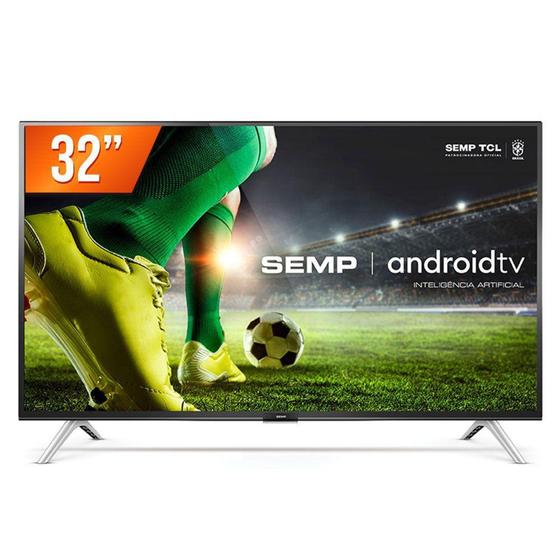 Menor preço em Smart TV Android 32'' LED HD Semp TCL 2 HDMI 1 USB Wi-Fi