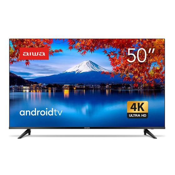 Imagem de Smart TV Android D-LED 4K 50 Pol 3 HDMI 2 USB Wi-Fi BL-02 Aiwa