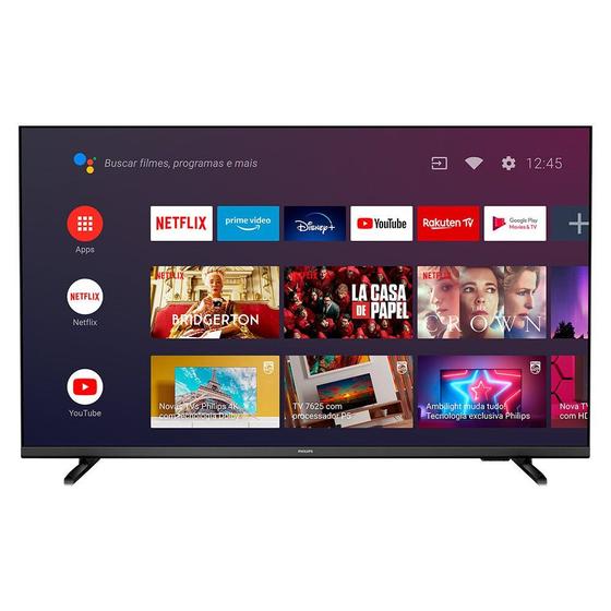 Smart TV Android LED Full HD 43 Polegadas Philips 3 HDMI 2 USB WiFi