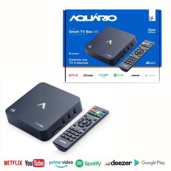 Smart Tv Box 4K 8GB Aquário STV2000 TV Box Magazine Luiza