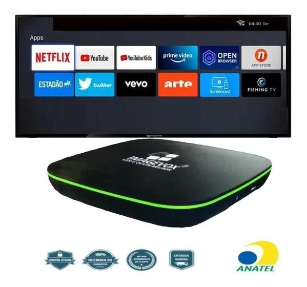 Smart Tv Box Imagevox Full HH 4K Ultra HD Compatível Com Apps De Streaming IMAGEVOX ADV-OTT01 Menor preço em Smart Tv Box Imagevox Full HH 4K Ultra HD Compatível Com Apps De Streaming IMAGEVOX ADV-OTT01