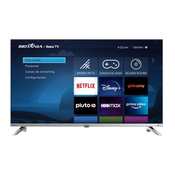 Smart TV Britânia 40'' BTV40G7PR2CSBLF LED Dolby Audio Menor preço em Smart TV Britânia 40'' BTV40G7PR2CSBLF LED Dolby Audio