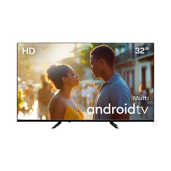 Smart TV DLED 32 HD Multi Essencial Android 11 3HDMI 2USB Wi-fi Bluetooth Menor preço em Smart TV DLED 32 HD Multi Essencial Android 11 3HDMI 2USB Wi-fi Bluetooth