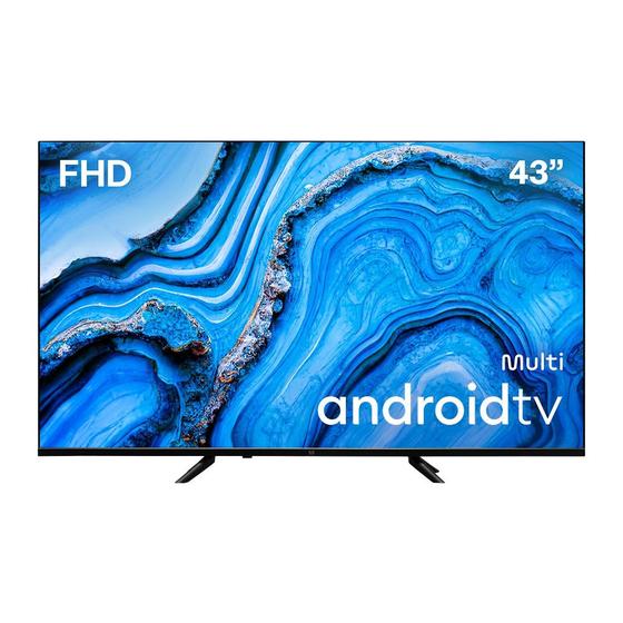Imagem de Smart TV DLED 43 Full HD Multi Android 11 3 HDMI 2 USB - TL066M
