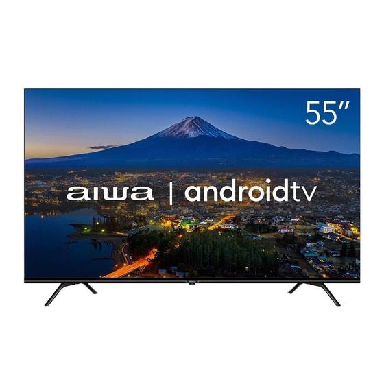 Imagem de Smart TV DLED 55" Aiwa AWS-55, 4K, Wi-Fi, 4 HDMI, 2 USB, Controle por Voz, 60Hz