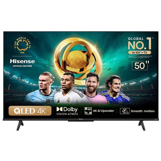 Menor preço em Smart TV Hisense QLED 4K UHD 50" 50Q6N Polegadas com Wi-Fi - 50A51HUA