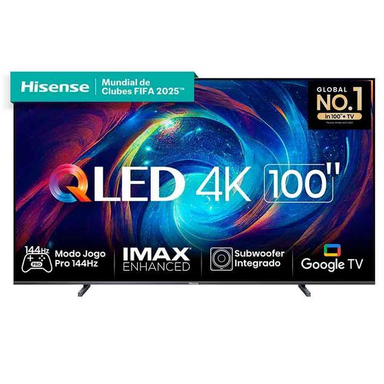 Smart TV Hisense UHD 4K QLED 100" Polegadas 100U76N com Wi-Fi e Bluetooth Áudio Menor preço em Smart TV Hisense UHD 4K QLED 100" Polegadas 100U76N com Wi-Fi e Bluetooth Áudio