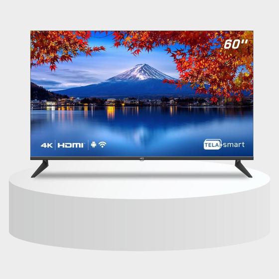 Imagem de Smart TV HQ 60" UHD 4K, HDR Android 11, Design Slim, Processador Quad Core, Espelhamento de tela - H