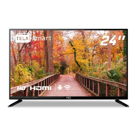 Imagem de Smart TV HQ LED 24" 2 HDMI 2 USB WI-FI Android 11 e Processador Quad Core